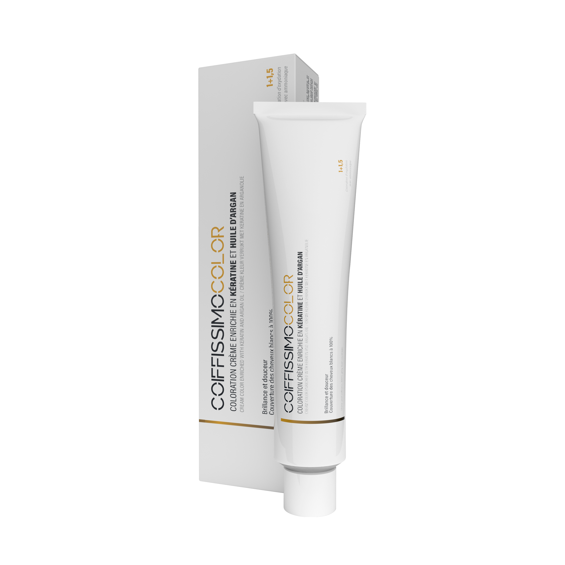 COIFFISSIMO COLOR - Coloration d'oxydation enrichie en kératine et en huile d'argan - 100ml
