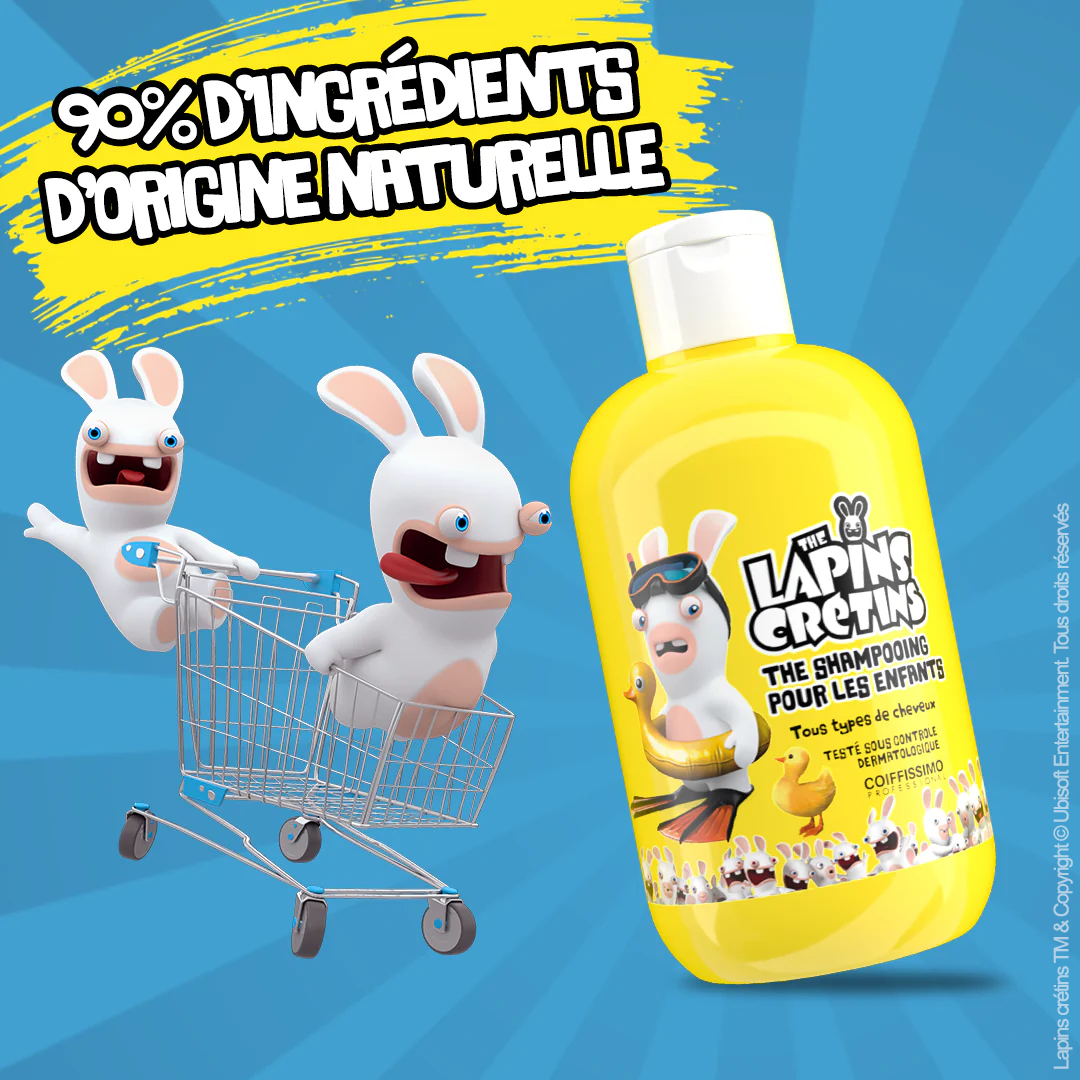 Shampooing Lapins crétins pour les enfants