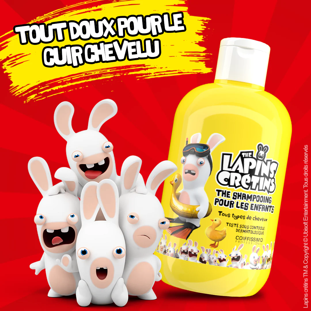Shampooing Lapins crétins pour les enfants