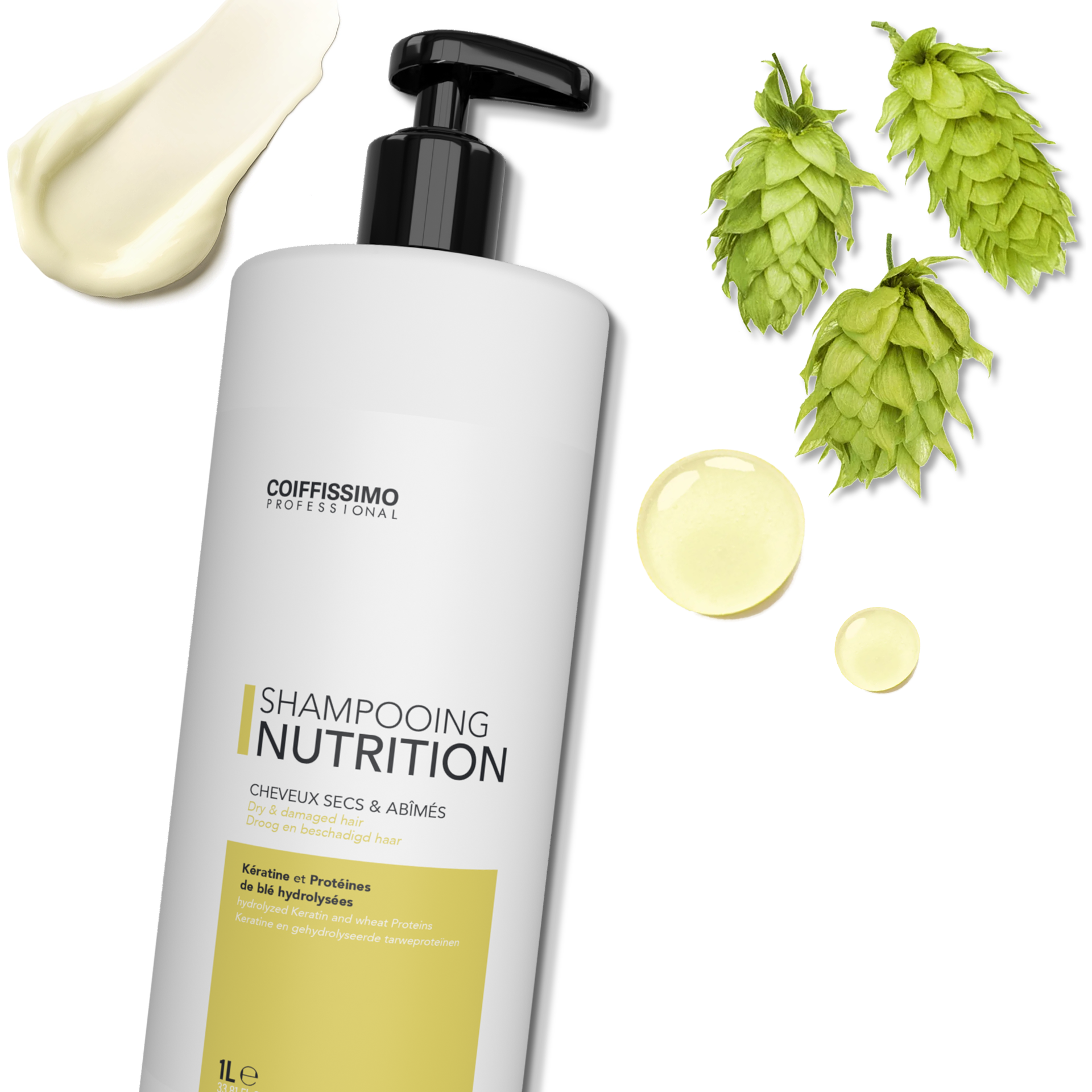 Shampooing Nutrition - Nourrissant et nettoyant - 1 litre