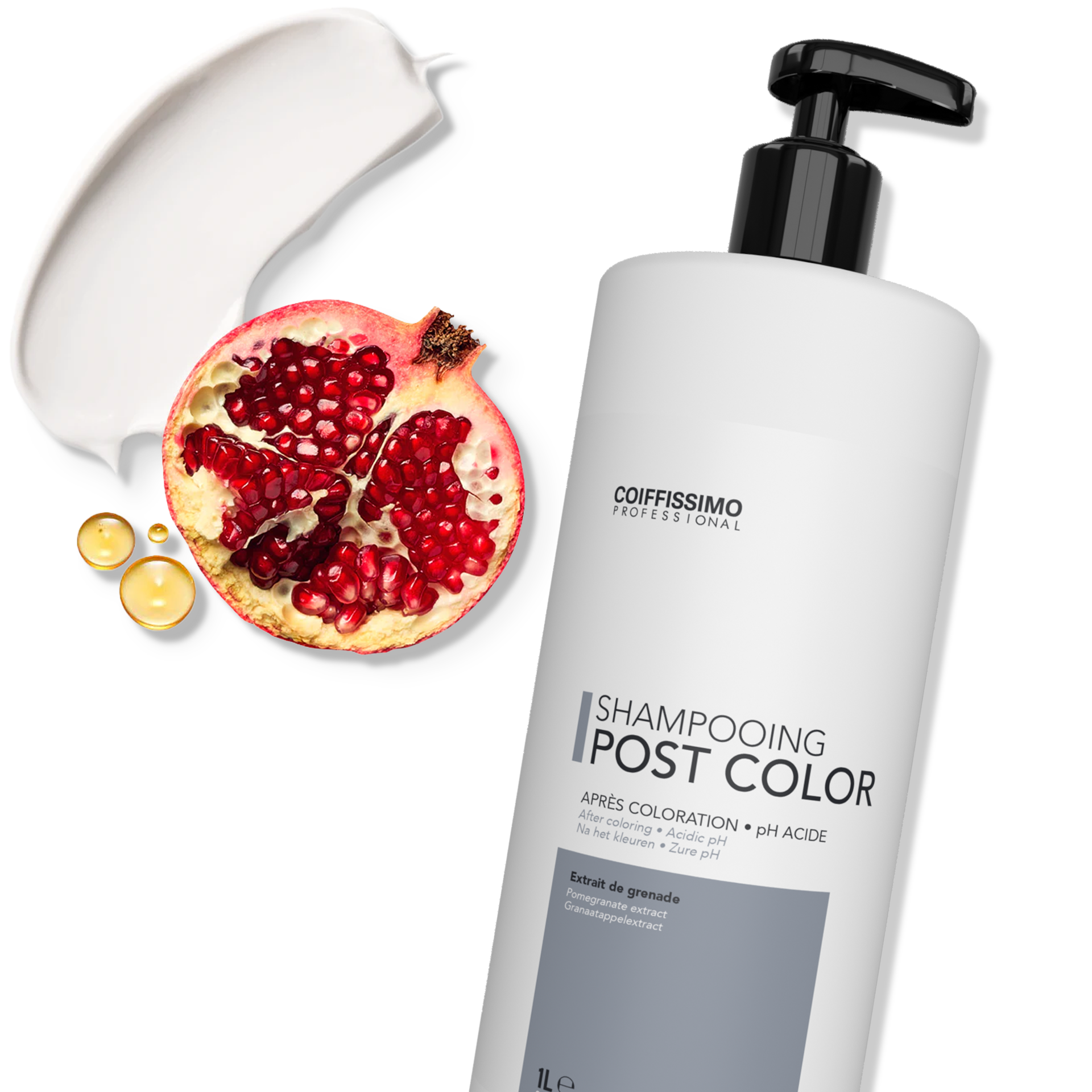 Shampooing Post Color pH acide - Hydratant, referme les écailles - 1 litre