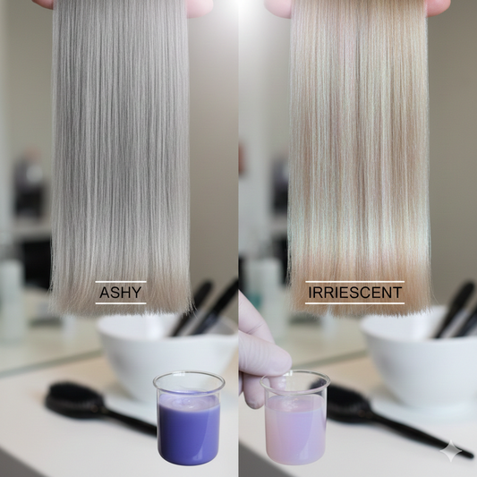 Cendré vs Irisé : Comment neutraliser les reflets chauds sans "plomber" la couleur ?
