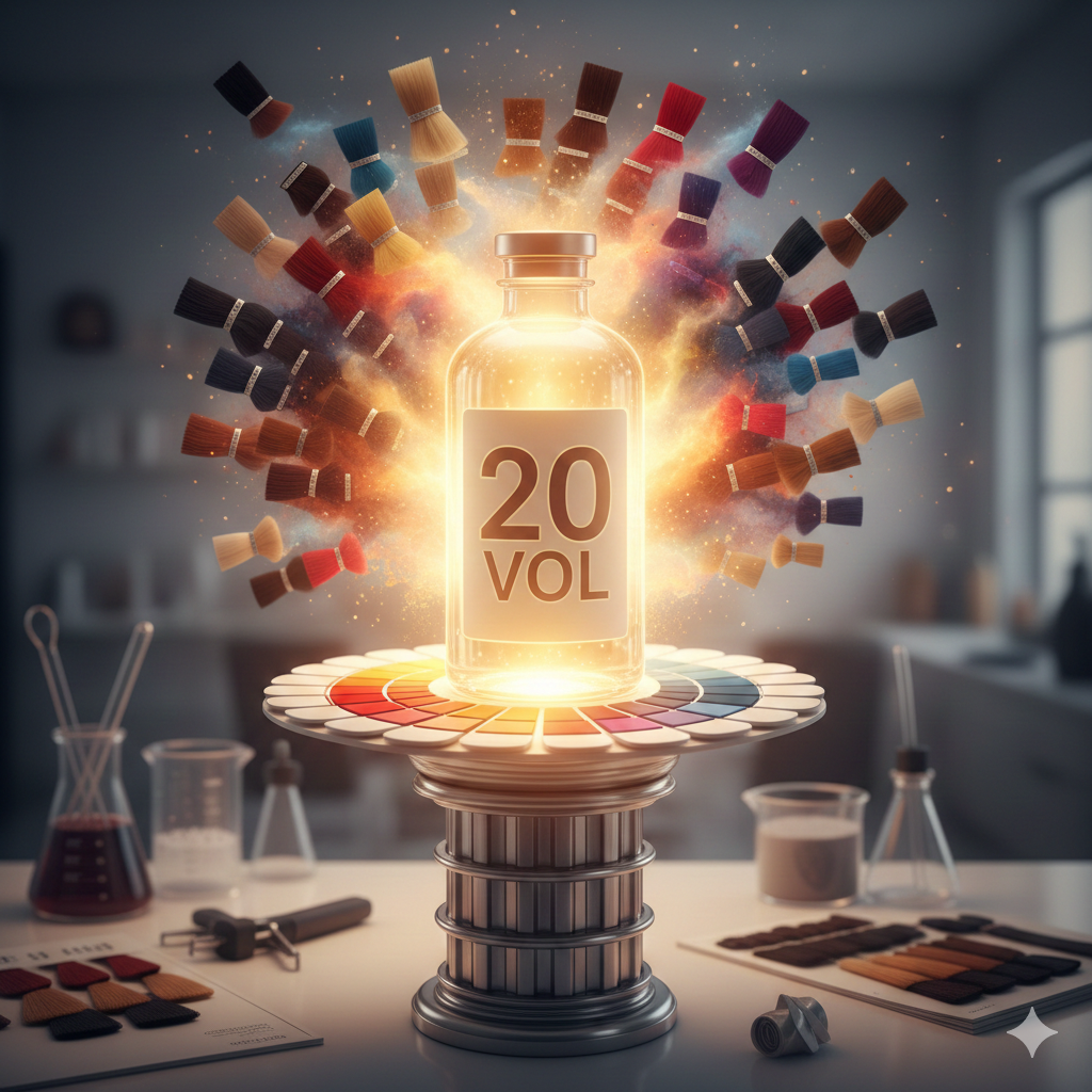 Oxydant 20 volumes : Pourquoi reste-t-il le pilier de votre colorimétrie ?
