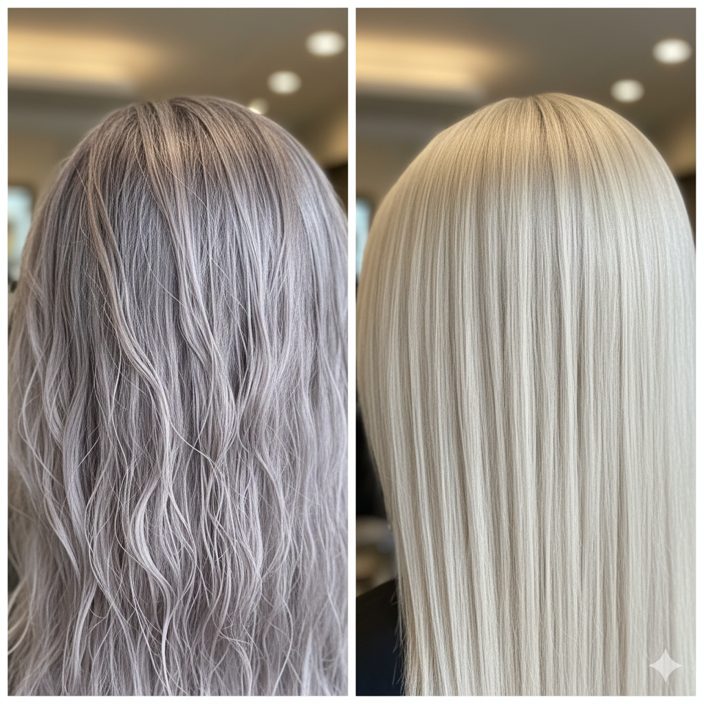 Shampoing Violet : Les erreurs fréquentes qui virent au gris ou au violet.
