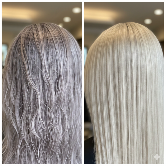 Shampoing Violet : Les erreurs fréquentes qui virent au gris ou au violet.