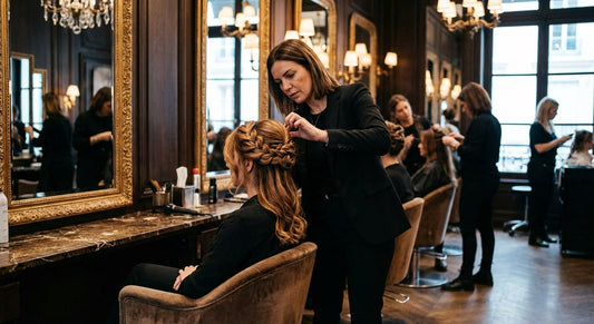 Coiffure événementielle : tresses complexes et attaches - coloration capillaire | Coiffissimo