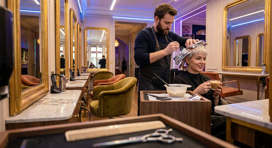 Comment réaliser des mèches blondes en salon : protocole complet - decoloration et eclaircissement | Coiffissimo