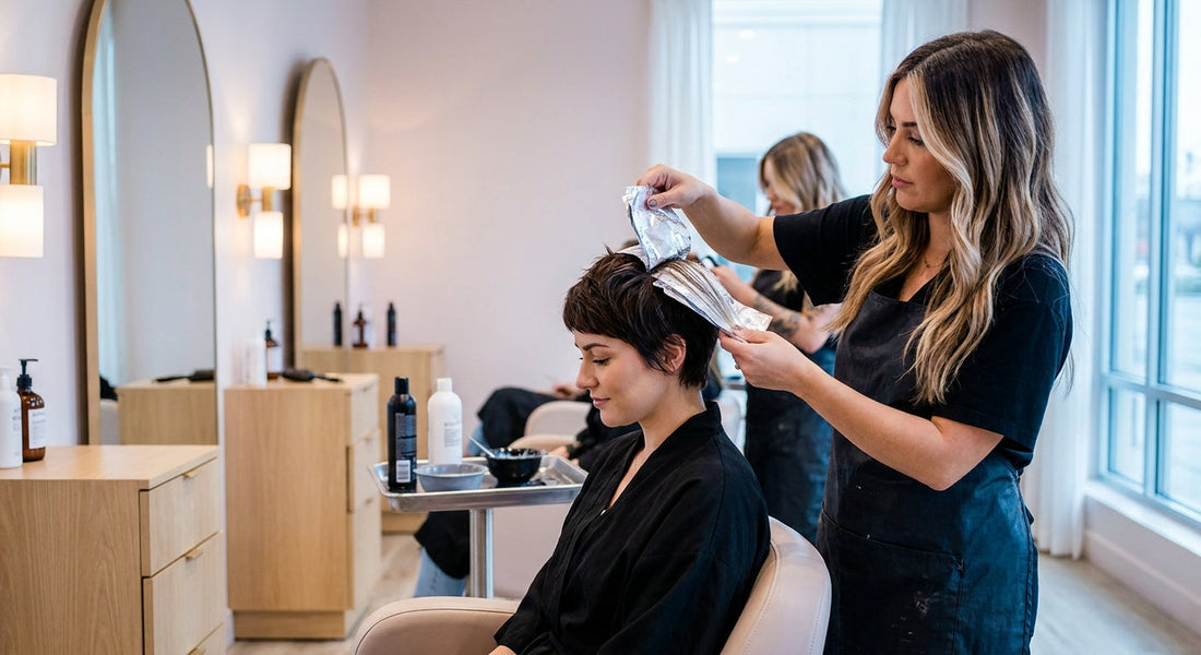 Mèches blond platine : technique, décoloration et patine en salon - decoloration et eclaircissement | Coiffissimo