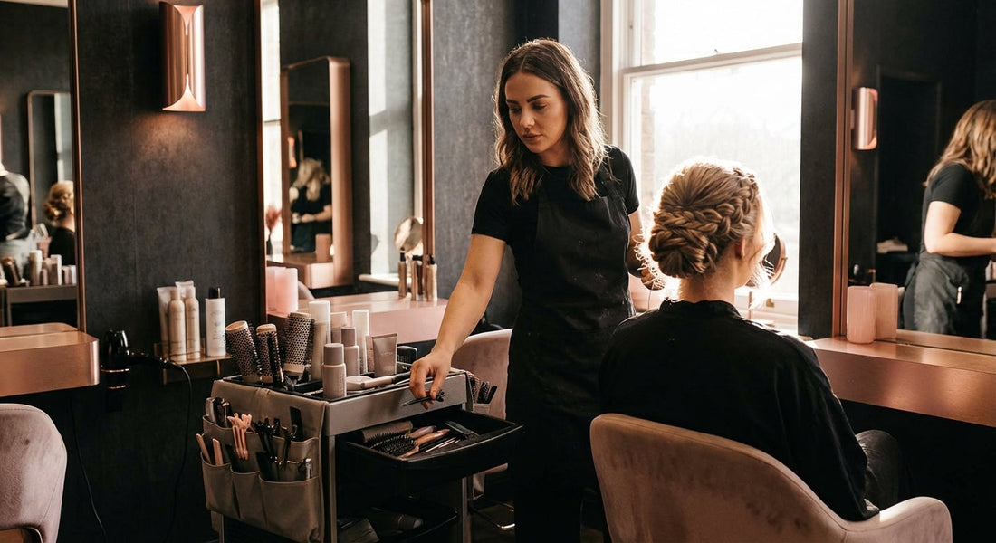 Organiser son chariot technique pour gagner 5 minutes par prestation - gestion de salon de coiffure | Coiffissimo