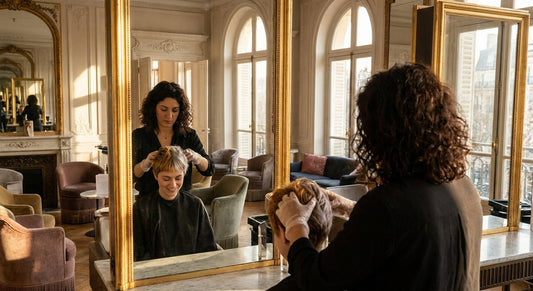 Patine beige glacé en salon : formulation et protocole technique - patine et ton sur ton | Coiffissimo