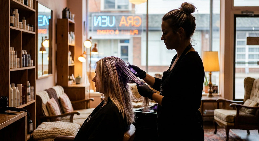 Patine blond polaire : protocole et résultats en salon - patine et ton sur ton | Coiffissimo