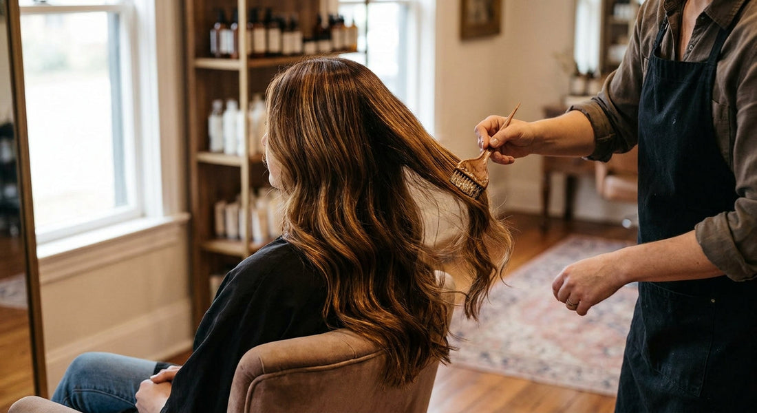 Patine cheveux caramel : formulation et protocole en salon - patine et ton sur ton | Coiffissimo