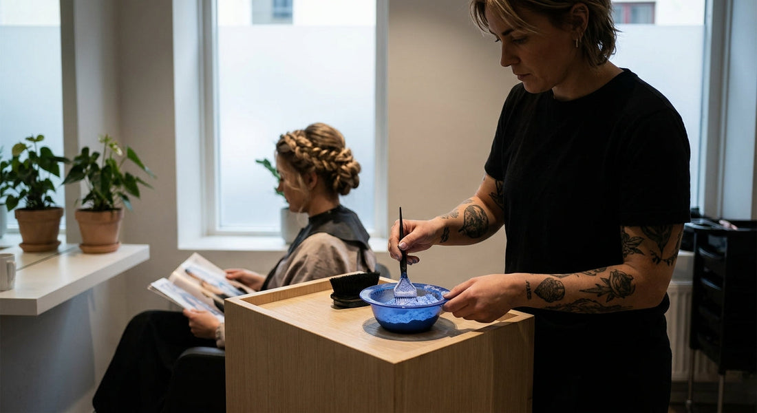 Poudre décolorante bleue : utilisation et résultats en salon - decoloration et eclaircissement | Coiffissimo