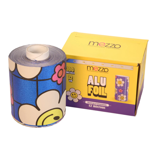 Aluminium coloré avec motif smiley - 12 microns