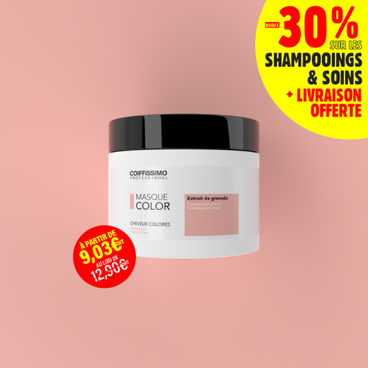 Masque Cheveux Colorés - Adoucit, apport de brillance - 500ml