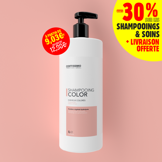 Shampooing Cheveux Colorés - Apport de brillance - 1 litre