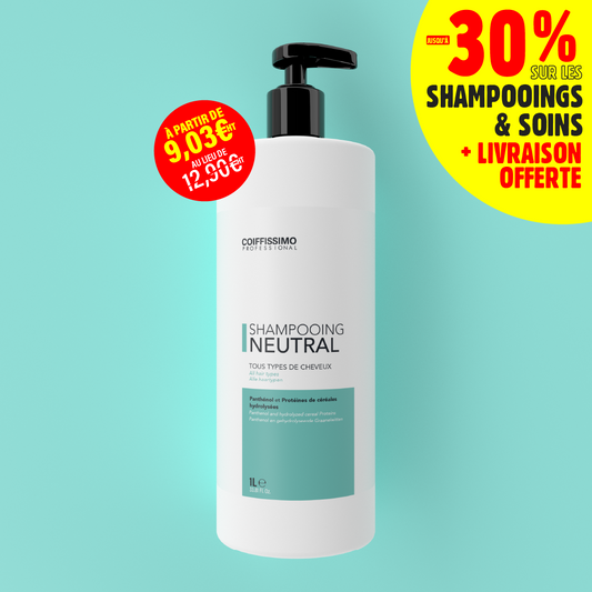Shampooing usage fréquent - Hydratant, nourrissant et démêlant - 1 litre