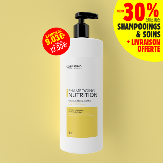Shampooing Nutrition - Nourrissant et nettoyant - 1 litre