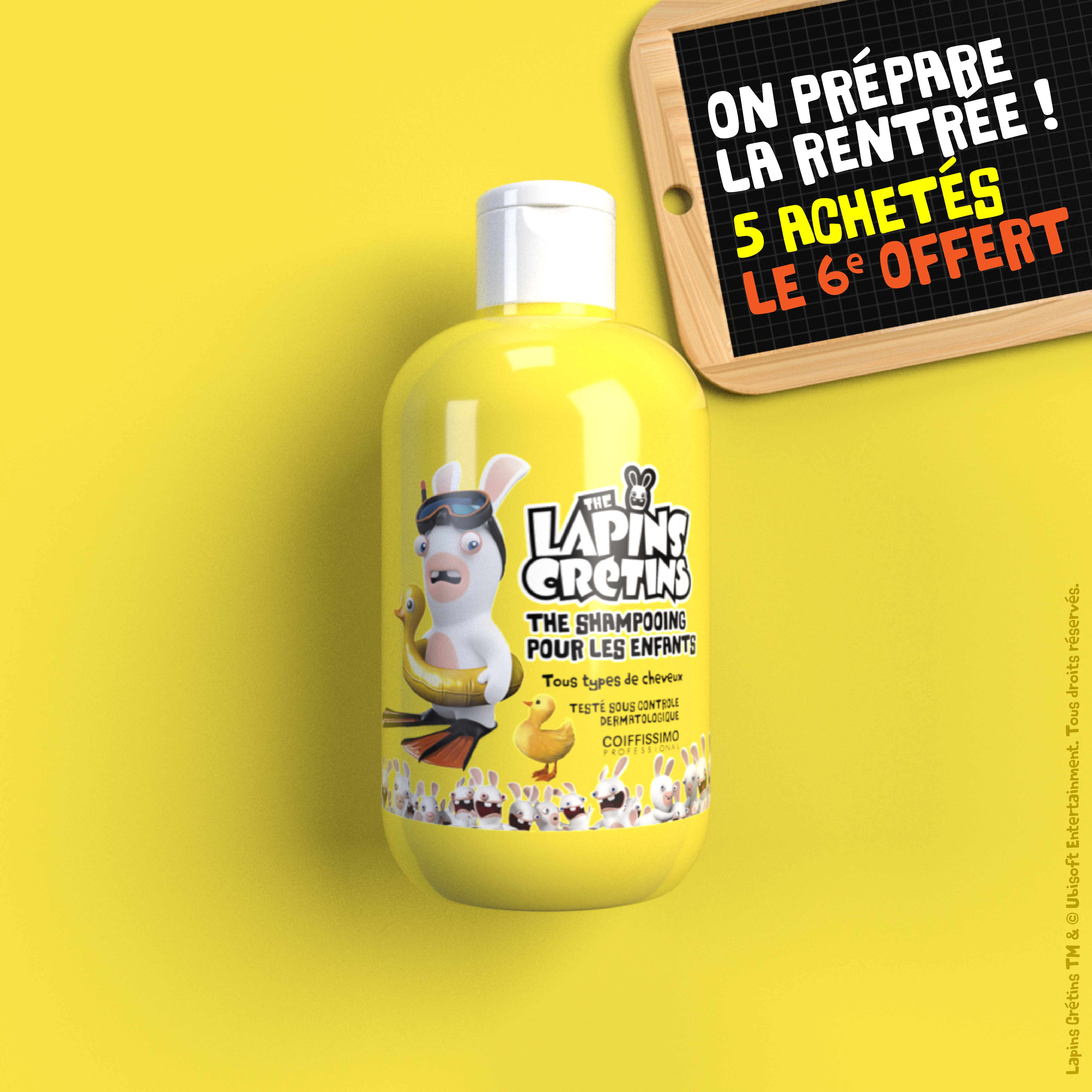 Shampooing Lapins crétins pour les enfants