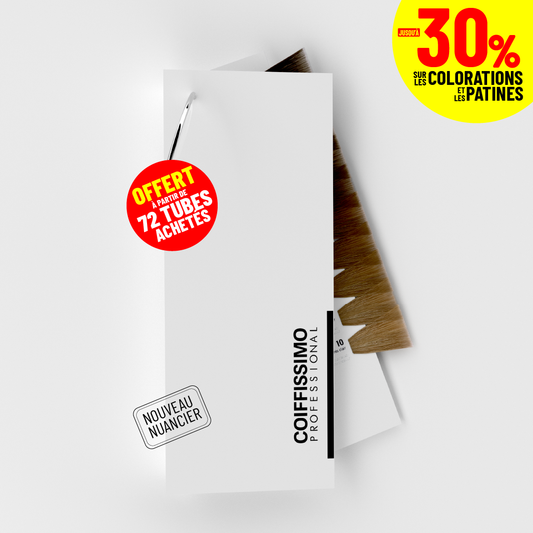 Nuancier universel Coiffissimo - 59 nuances + 6 nuances patines + 11 nuances ton sur ton