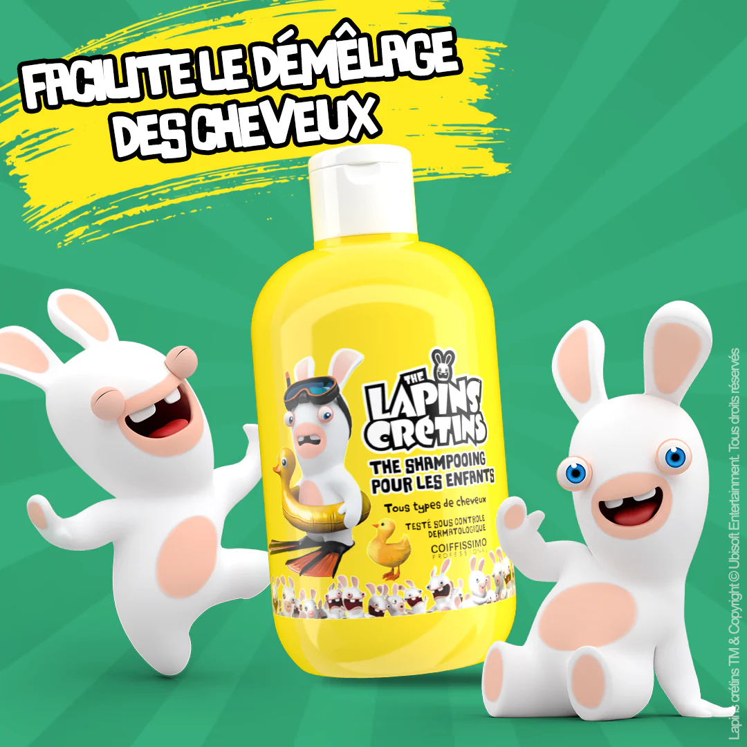 Shampooing Lapins crétins pour les enfants