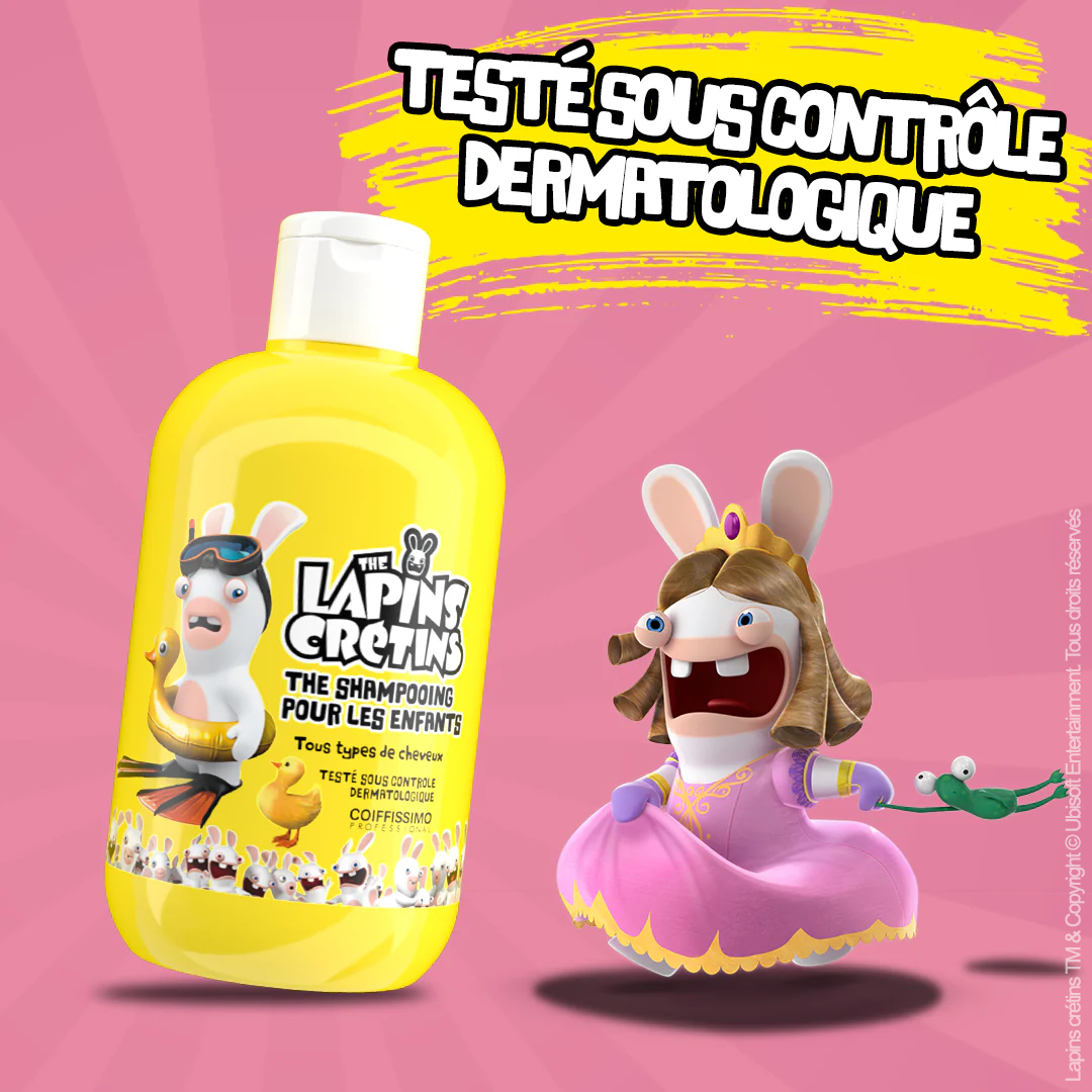 Shampooing Lapins crétins pour les enfants