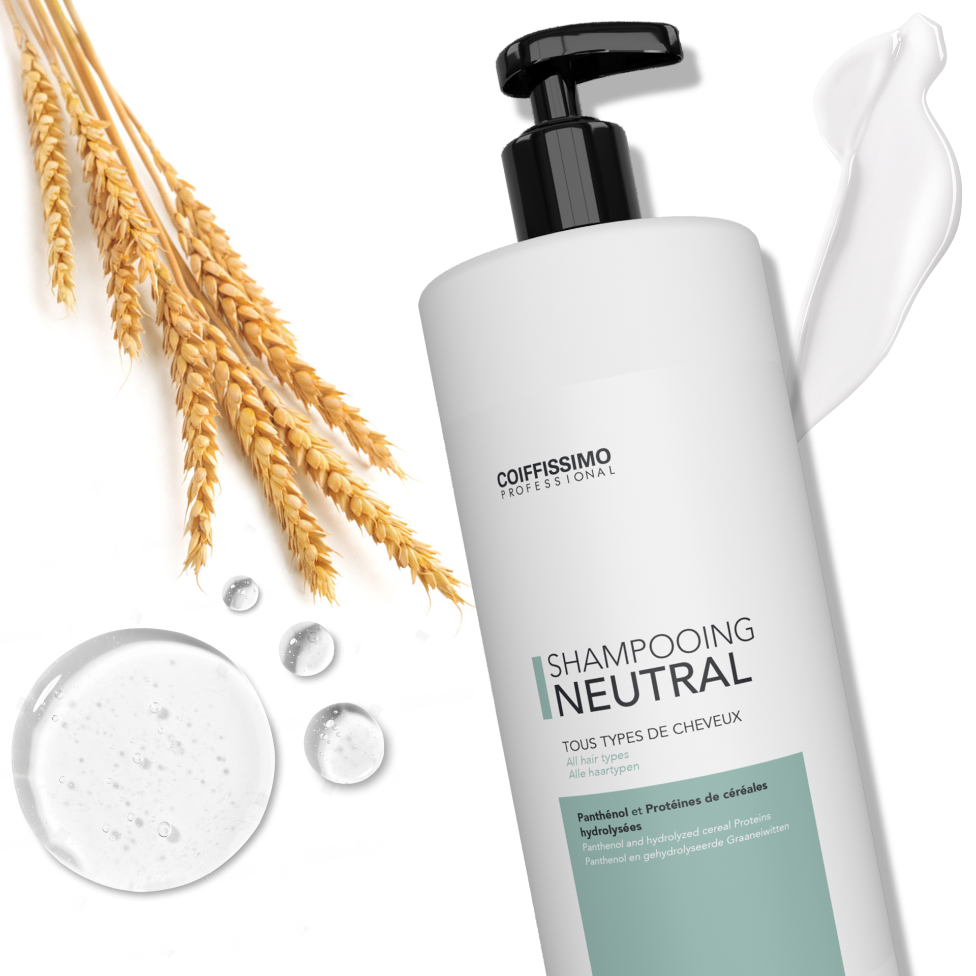 Shampooing usage fréquent - Hydratant, nourrissant et démêlant - 1 litre