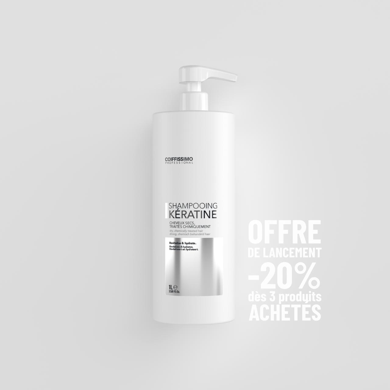Shampooing kératine professionnel Coiffissimo