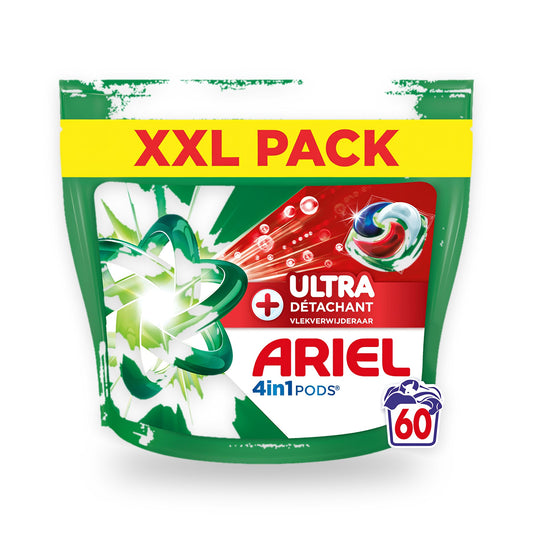 Lessive Ariel Pods Ultra Détachant, 65 lavages