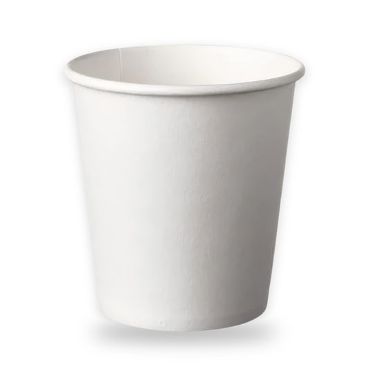 Gobelets en carton blanc, lot de 50