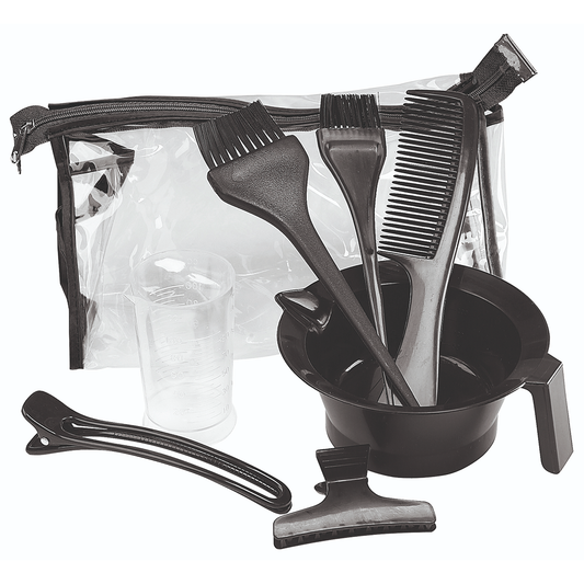 Kit de coloration professionnel - Pinceaux bol pinces peigne bol doseur trousse