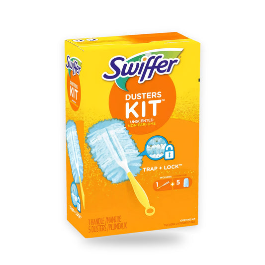 Kit plumeau Swiffer Duster, 1 manche et 5 recharges