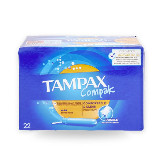 Tampons Tampax Compak Super Plus, boîte de 22